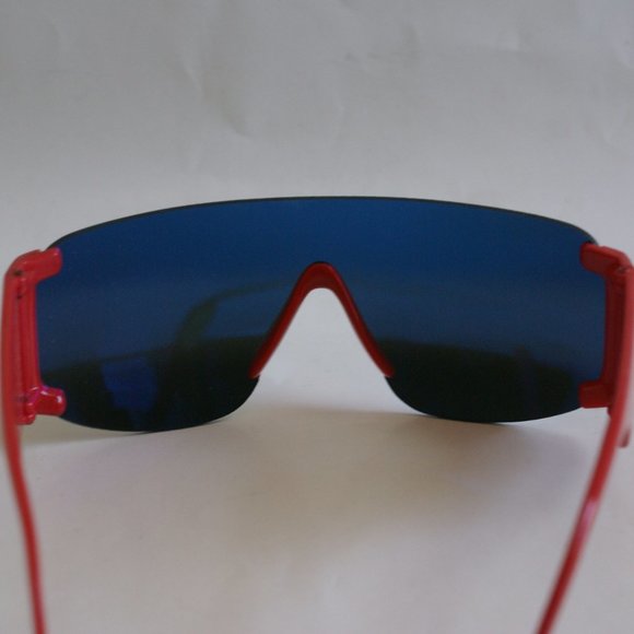 Vintage Rimless Wrap Around Ravon Blade Sunglasses main image 4